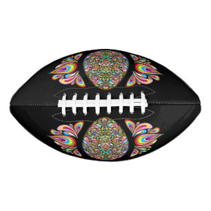 Easter Egg Psychedelic Design Kids Organic T-Shirt American Football