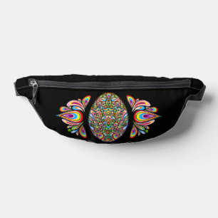 Easter Egg Psychedelic Design Kids Organic T-Shirt Bum Bags