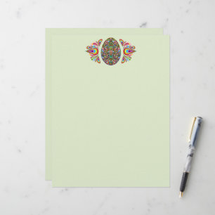 Easter Egg Psychedelic Design Kids Organic T-Shirt Custom Letterhead