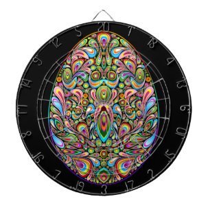 Easter Egg Psychedelic Design Kids Organic T-Shirt Dartboard