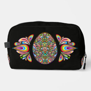 Easter Egg Psychedelic Design Kids Organic T-Shirt Dopp Kit