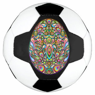 Easter Egg Psychedelic Design Kids Organic T-Shirt Football