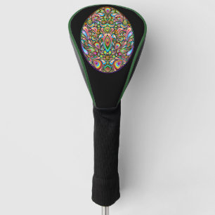 Easter Egg Psychedelic Design Kids Organic T-Shirt Golf Head Cover