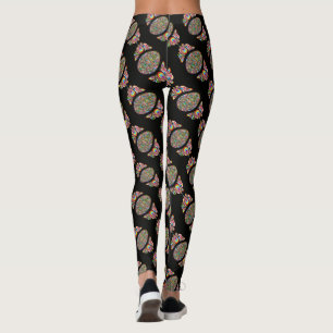 Easter Egg Psychedelic Design Kids Organic T-Shirt Leggings