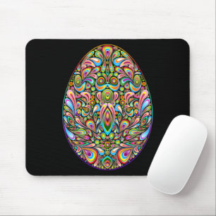 Easter Egg Psychedelic Design Kids Organic T-Shirt Mouse Mat