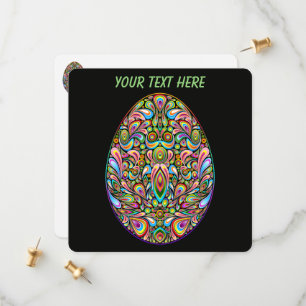 Easter Egg Psychedelic Design Kids Organic T-Shirt Save The Date