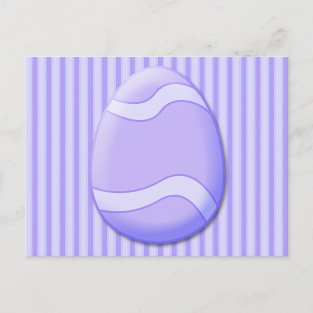 Easter Egg (Purple) Postcard (Front)