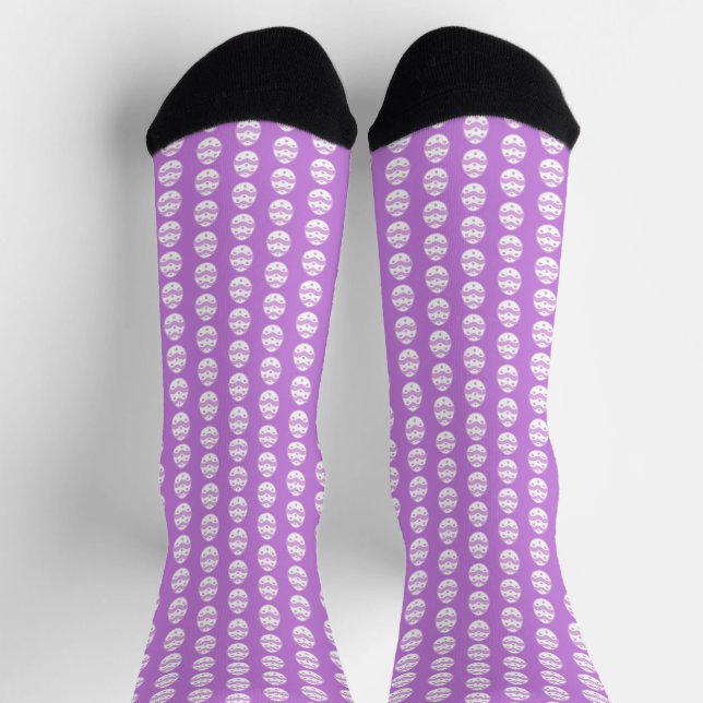 Easter Egg Purple Socks (Top)