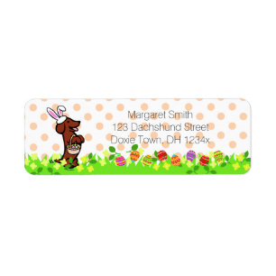 Easter Egg Red Smooth Haired Dachshund