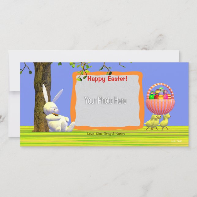 Easter Egg Robbers Holiday Card (Front)