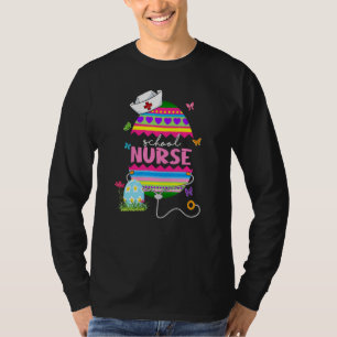 Easter Egg School Nurse Bunny Stethoscope Easter C T-Shirt
