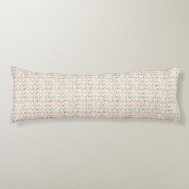 Easter Egg Seamless Fabric – Pastel  Body Cushion (Front)