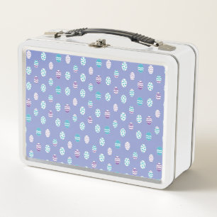 Easter egg/spring pastel metal lunch box