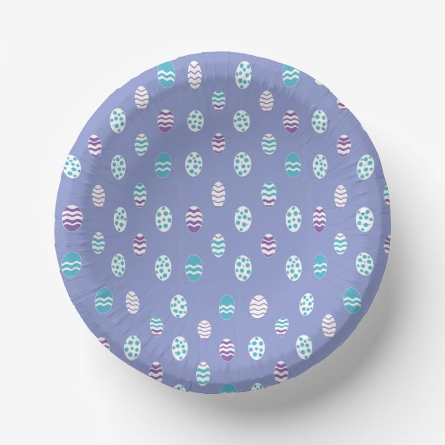 Easter egg/spring pastel  paper plate (Front)
