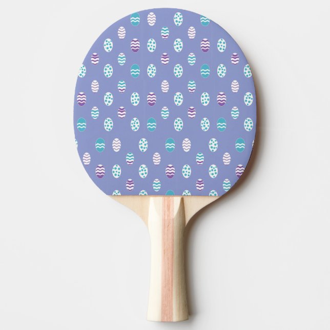 Easter egg/spring pastel ping pong paddle (Front)
