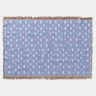 Easter egg/spring pastel throw blanket