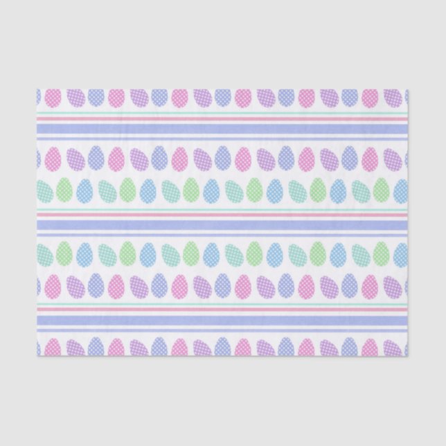 Easter Egg Stripes Tissue Paper (Front)