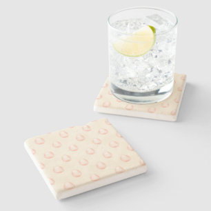 Easter Egg Style Elegant Print Pattern Stone Coaster