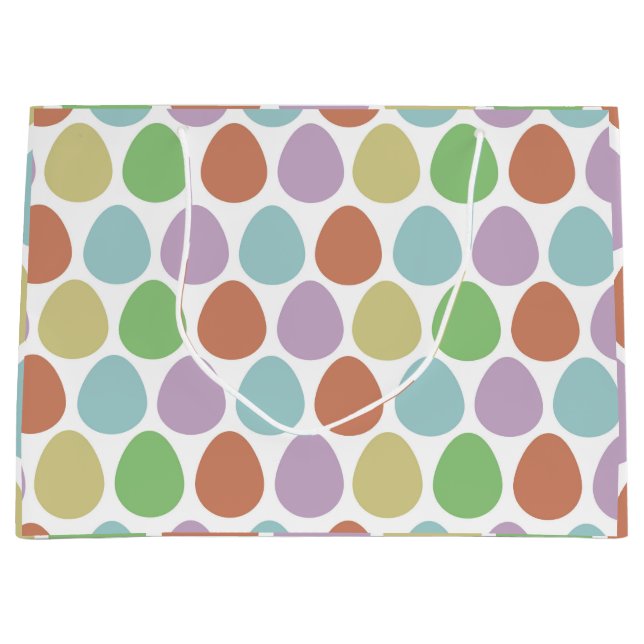 Easter Egg Themed Large Gift Bag (Front)
