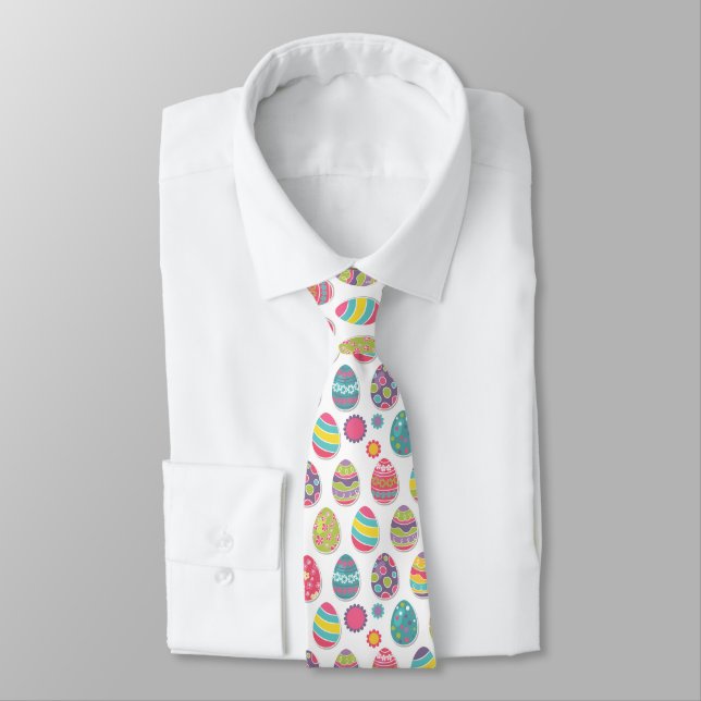 Easter Egg Themed Tie | Easter Attire (Tied)