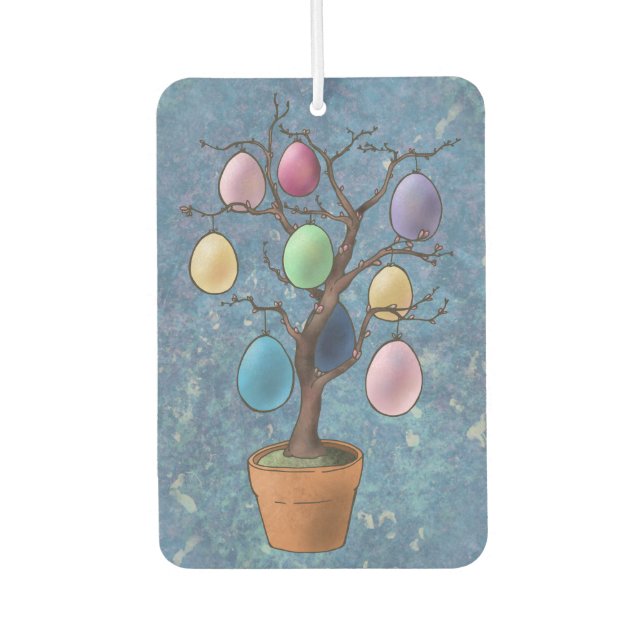Easter Egg Tree Car Air Freshener (Front)