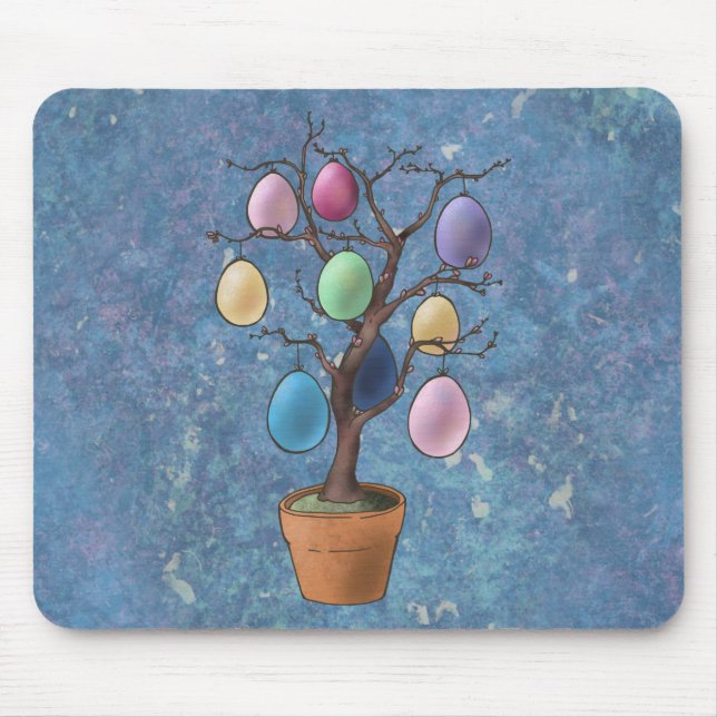 Easter Egg Tree Mouse Mat (Front)