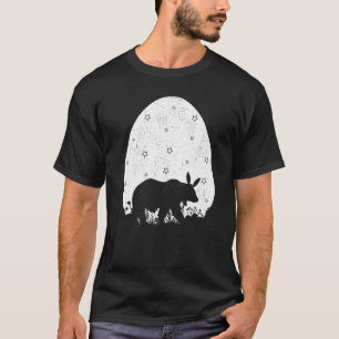 Easter Egg Vintage Retro Style Bear Easter Sunday T-Shirt