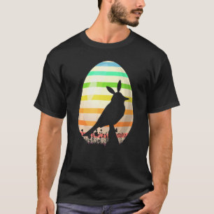 Easter Egg Vintage Style Eastern Phoebe Bird Easte T-Shirt