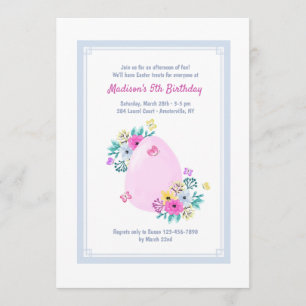 Easter Egg Watercolor Invitation