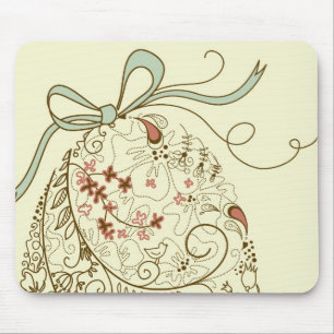 Easter Egg with Floral Elements Mouse Mat