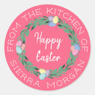 Easter Egg Wreath From The Kitchen Of Treats Label