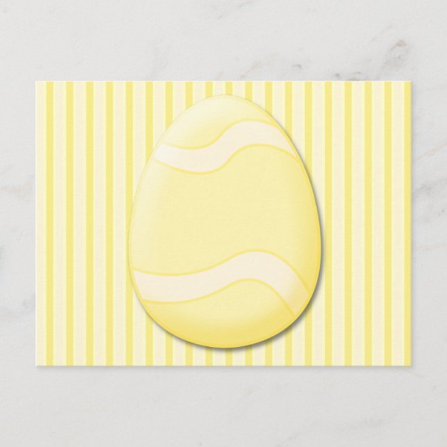 Easter Egg (Yellow) Postcard (Front)