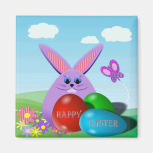 Easter Eggs and Bunny Magnet