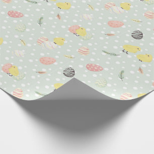 Easter Eggs and Chicks Easter Wrapping Paper