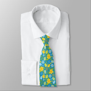 Easter Eggs And Daffodils  Tie