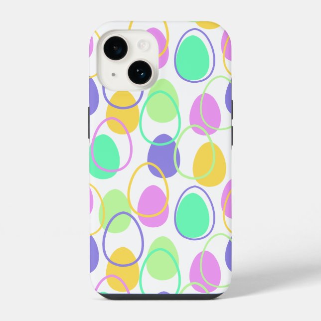 Easter Eggs and Outlines  iPhone Case (Back)