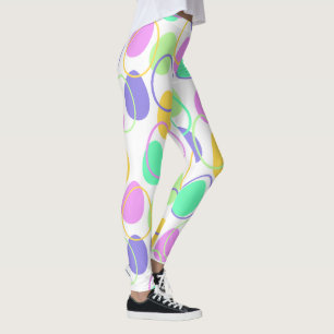 Easter Eggs and Outlines Leggings