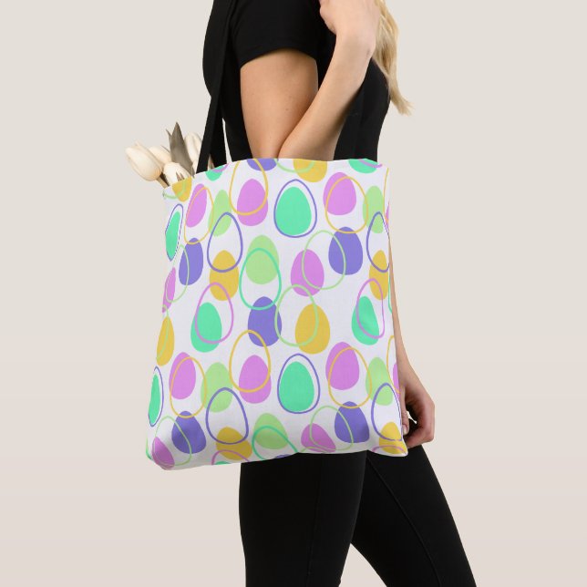 Easter Eggs and Outlines  Tote Bag (Close Up)