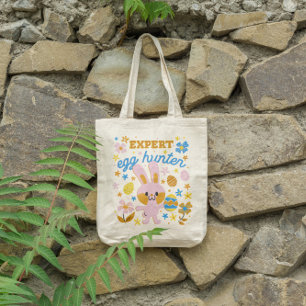 Easter Eggs And Rabbit Tote Bag
