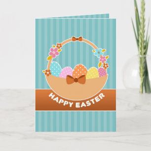 Easter Eggs Basket Card