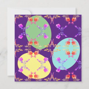 Easter Eggs Blank Card