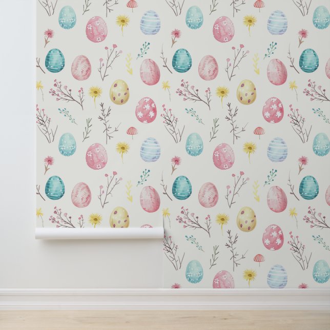 Easter eggs boho themed design wallpaper (Application)