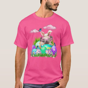 Easter Eggs Boston Terrier Bunny Dog Dog Dad Dog M T-Shirt