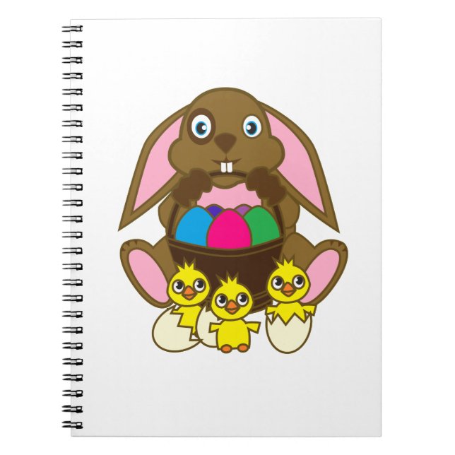 Easter Eggs Bunny Notebook (Front)