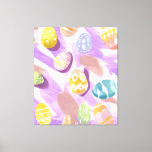 easter eggs canvas print