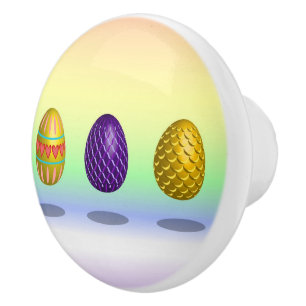 Easter Eggs Ceramic Knob