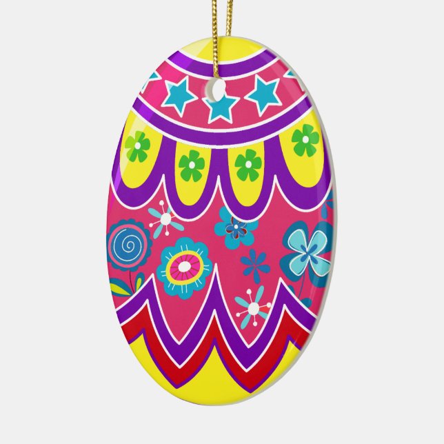 Easter Eggs Ceramic Tree Decoration (Left)