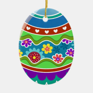 Easter Eggs Ceramic Tree Decoration