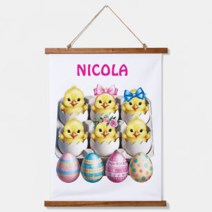 Easter Eggs Children Hanging Tapestry