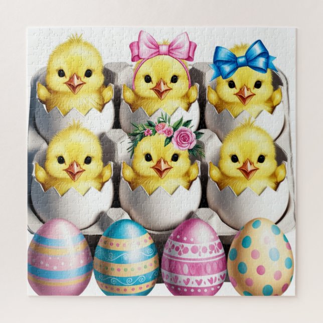 Easter Eggs Children Jigsaw Puzzle (Vertical)